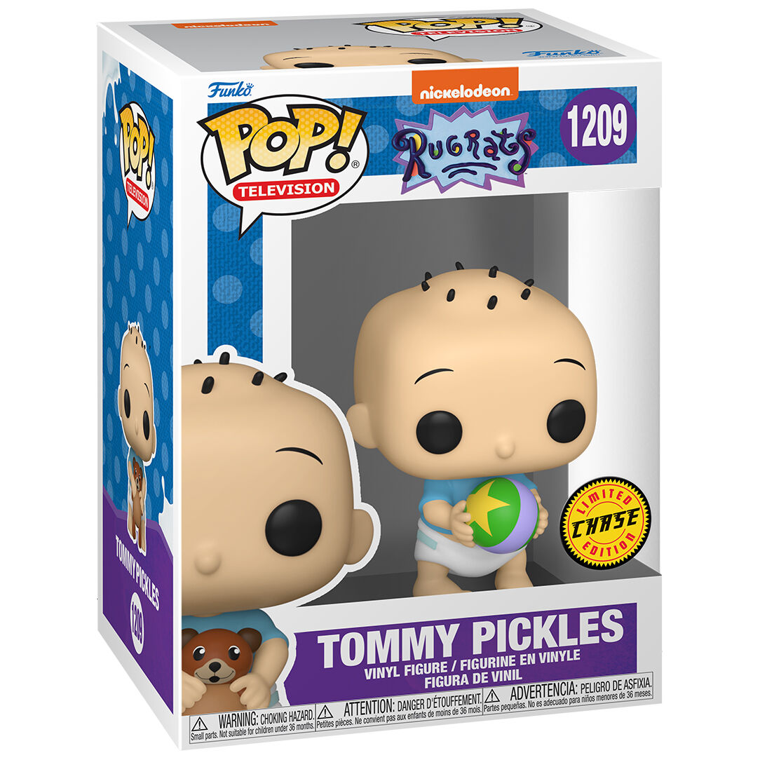 Vue latérale de la figurine Funko POP Tommy Pickles montrant les détails précis du personnage