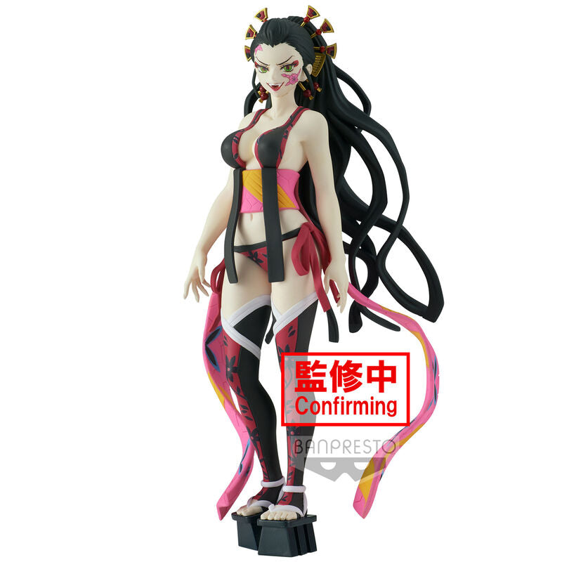 Figurine Daki Demon Slayer Kimetsu no Yaiba vue de face, hauteur 16 cm, détails précis