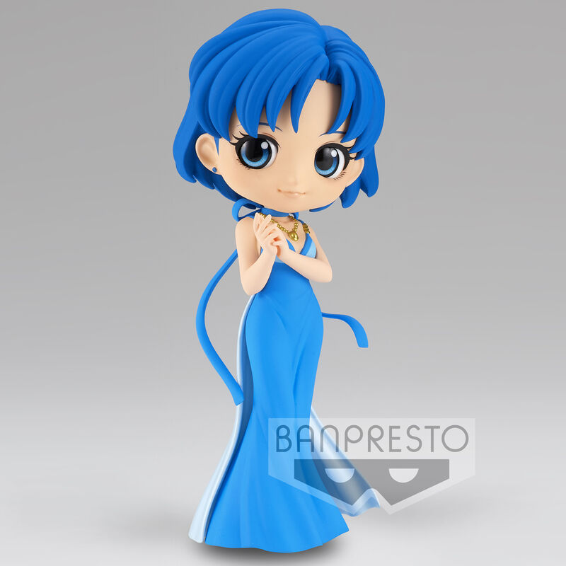 Profil latéral de la figurine Princess Mercury Sailor Moon Q Posket 14cm BANPRESTO