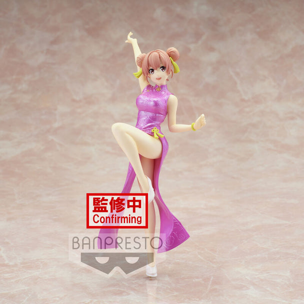 Figurine Yui Yuigahama de 18 cm de la série My Teen Romantic Comedy SNAFU Climax vue de face avec détails colorés