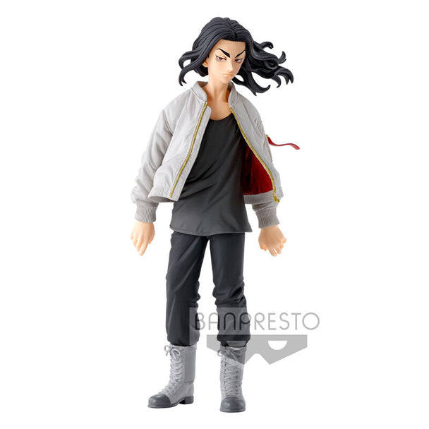 Figurine Keisuke Baji Tokyo Revengers volume 2 de 17 cm vue de face avec détails précis