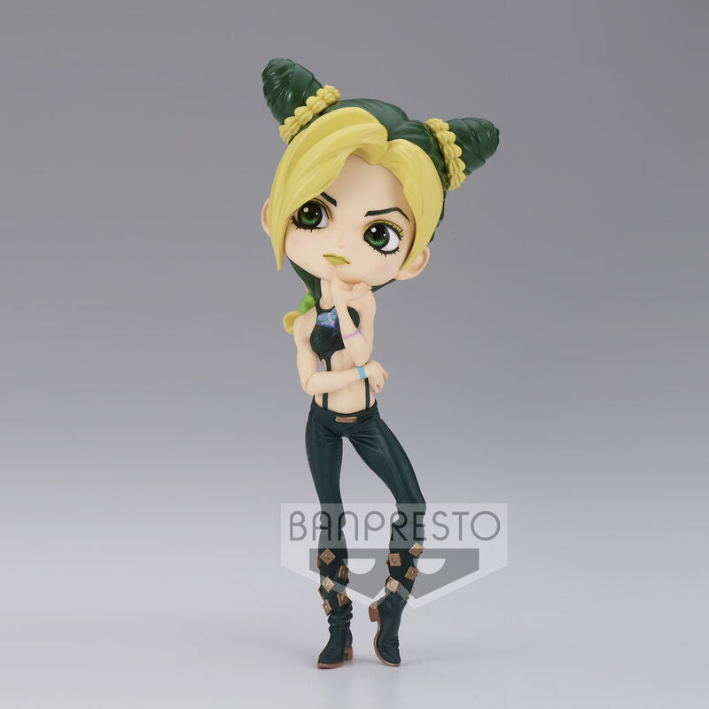 Figurine Jolyne Cujoh Q Posket 14cm vue avant avec détails précis et couleurs vives