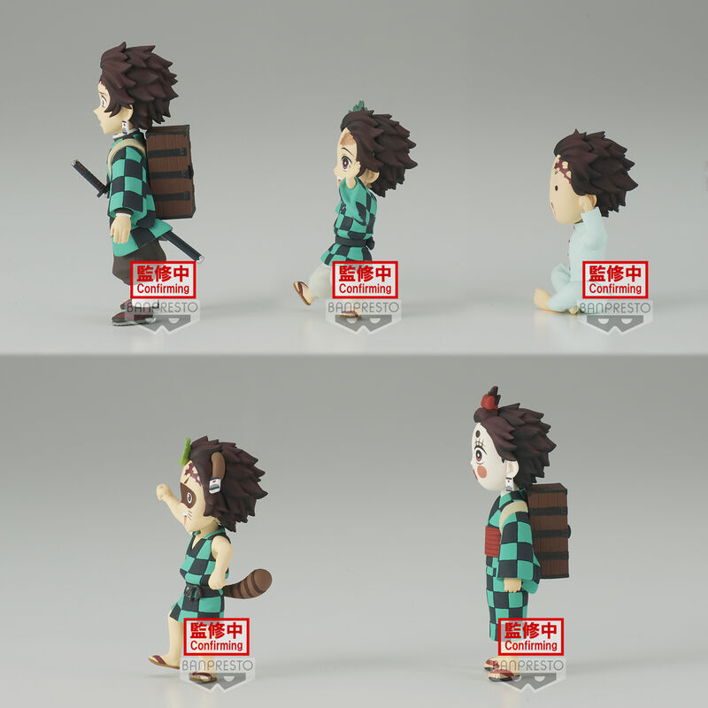 Vue de côté de la figurine Tanjiro Kamado Demon Slayer par BANPRESTO