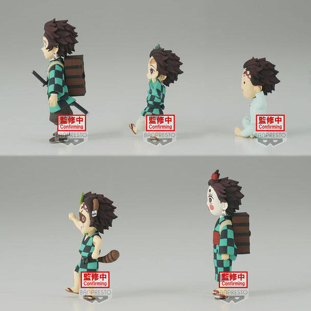 Vue de côté de la figurine Tanjiro Kamado Demon Slayer par BANPRESTO