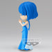 Gros plan sur le visage expressif de la figurine Princess Mercury Sailor Moon Q Posket