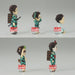 Gros plan sur le visage expressif de la figurine Tanjiro Kamado 7cm