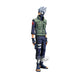 Vue rapprochée sur le visage masqué de Kakashi avec l'œil Sharingan bien visible