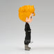Gros plan sur le visage expressif de Takemichi Hanagaki Q Posket, figurine Tokyo Revengers 14cm