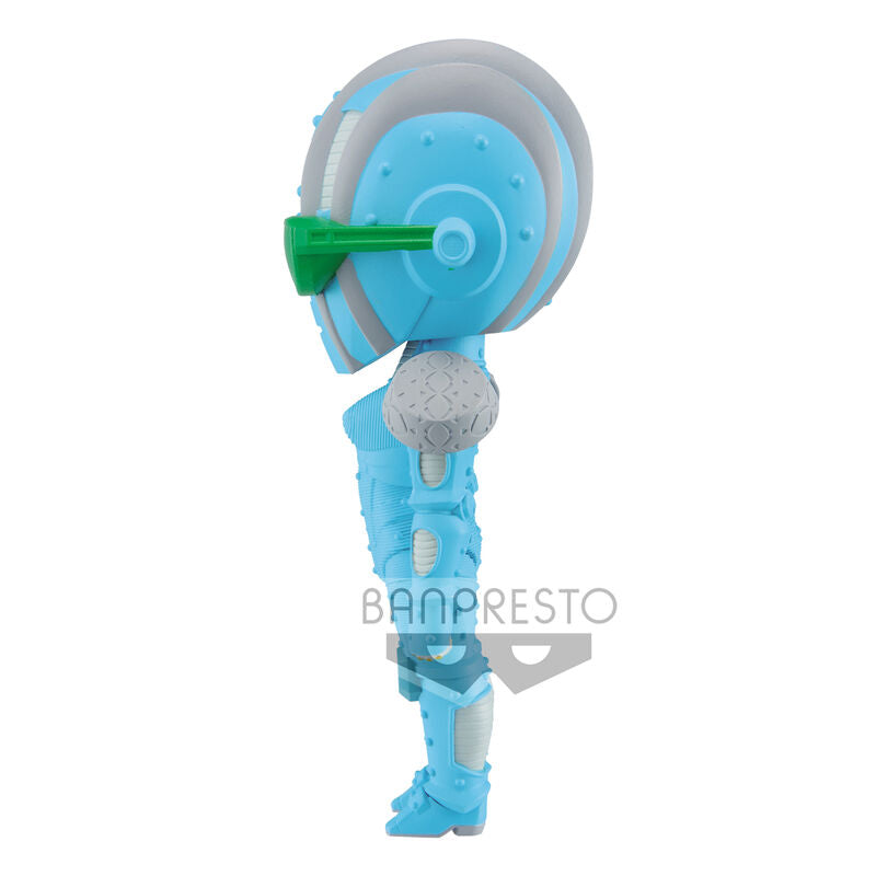 Vue rapprochée de la tête de la figurine Poligoroid Stone Ocean avec expression dynamique
