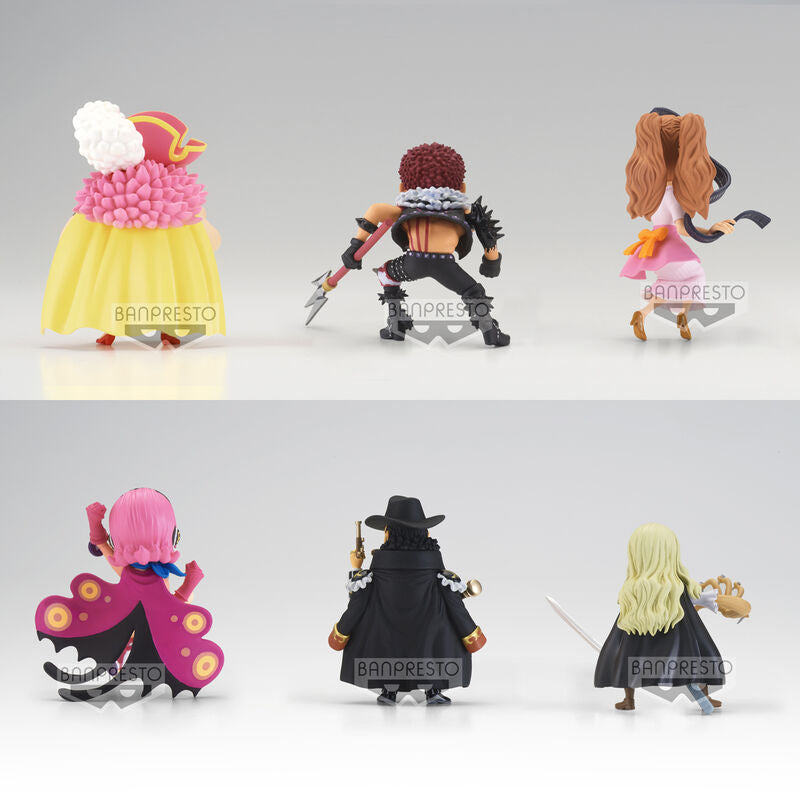 Photo d'ensemble des 5 images illustrant la figurine One Piece Great Pirates vol.9 en 7cm