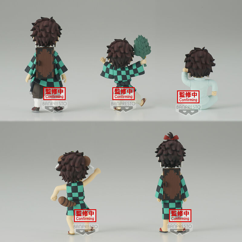 Figurine Tanjiro Kamado avec son kimono vert et noir, fidèle à l'anime