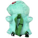 Sac à dos peluche Bulbizarre Pokémon 36 cm vue de face avec détails précis et couleurs vives