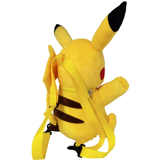 Vue arrière du sac à dos Pikachu mettant en avant les coutures et la qualité Nintendo