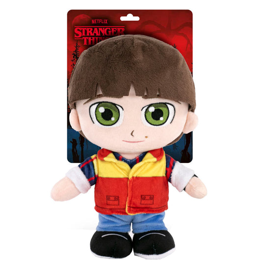 Peluche officielle Stranger Things représentant le personnage Will, mesurant 26 cm, avec détails soignés et couleurs fidèles à la série NETFLIX.