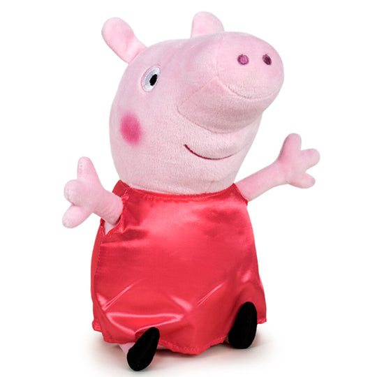 Peluche Peppa Pig de 20cm en tissu doux, idéale pour les enfants et fabriquée par PLAY BY PLAY.