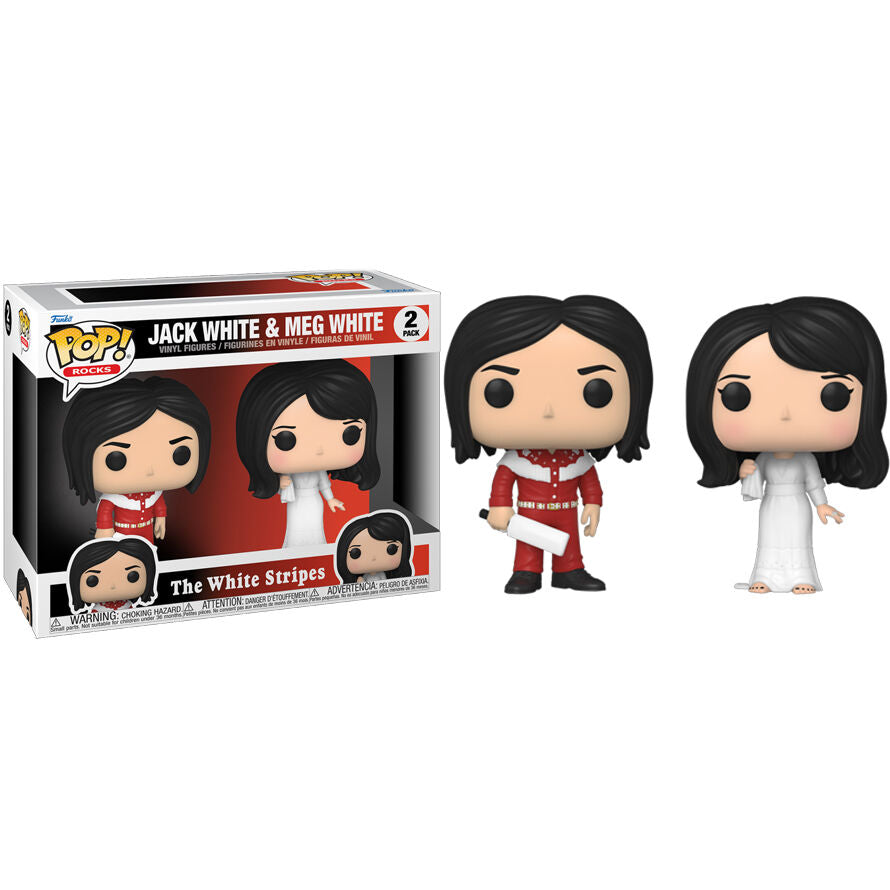Figurine FUNKO POP de Jack White avec sa guitare, style caricatural et détails précis