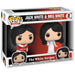 Pack de deux figurines FUNKO POP The White Stripes Jack et Meg White côte à côte