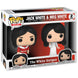 Pack de deux figurines FUNKO POP The White Stripes Jack et Meg White côte à côte