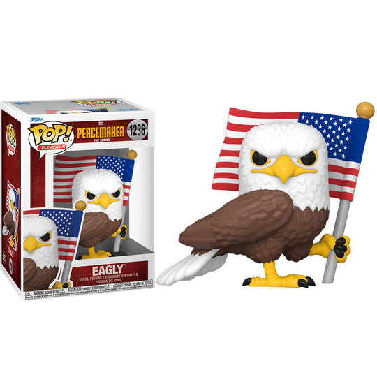 Figurine Funko POP Peacemaker Eagly en vinyle de 9 cm dans sa boîte vitrine transparente