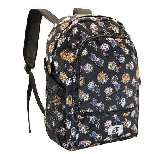 Sac à dos Naruto Shippuden Wind de face avec design coloré et logo KARACTERMANIA visible