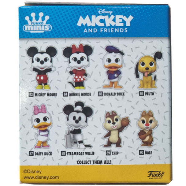 Ensemble de figurines Funko Pop Minis Disney Mickey et ses Amis affichées sur une étagère
