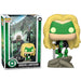 Vue de face de la figurine POP FUNKO Green Lantern avec son costume emblématique vert et noir