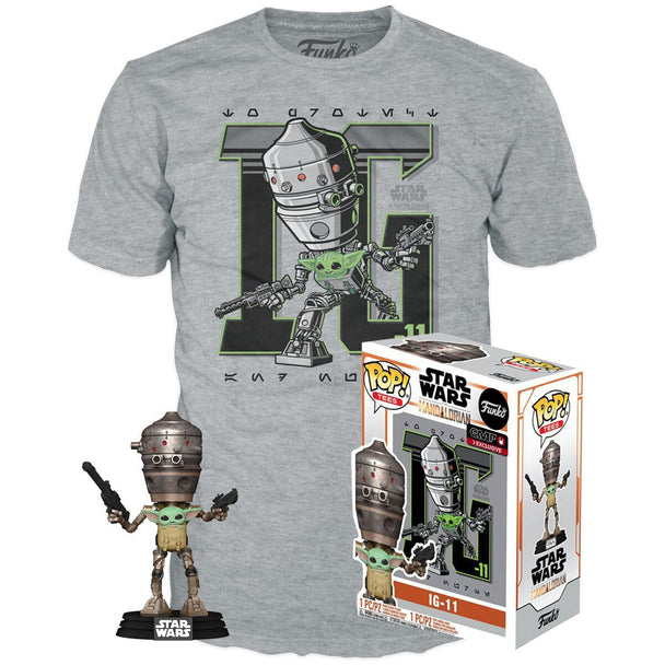 Figurine Funko POP exclusive IG-11 Star Wars en gros plan avec détails précis