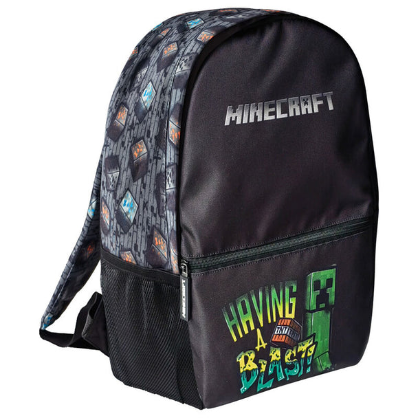Sac à dos Minecraft 40 cm pour enfants avec design officiel KIDS LICENSING, parfait pour l'école et les loisirs.