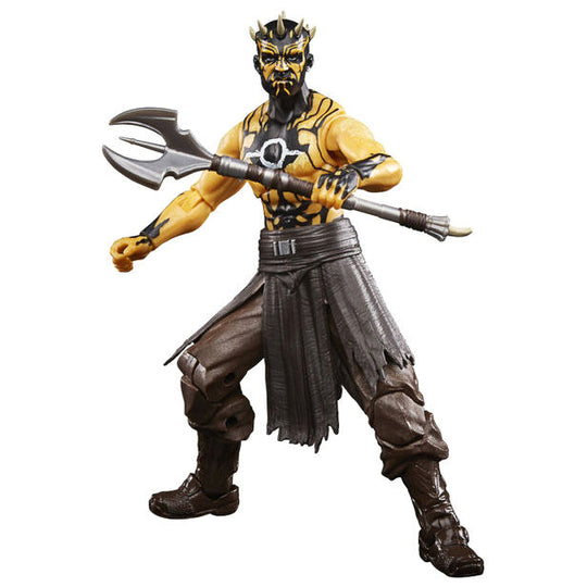 Vue latérale de la figurine Nightbrother Warrior 15 cm avec détails des vêtements et armure