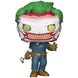 Set complet avec T-shirt et figurine Joker présenté sur fond blanc