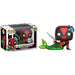 Figurine Funko POP Deadpool en édition sirène, vue de face sur fond neutre.