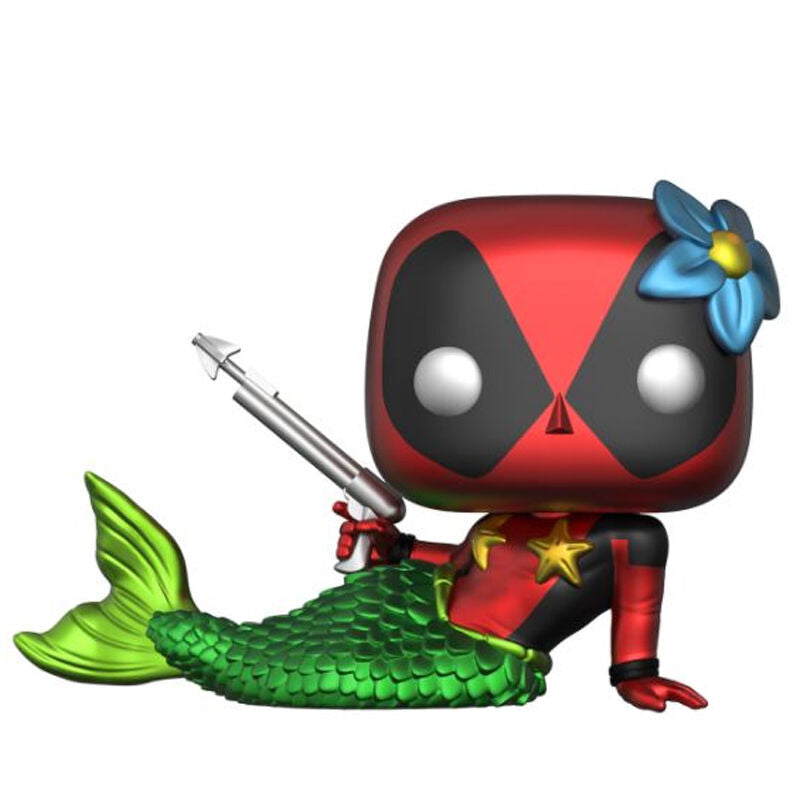 Packaging exclusif du set Marvel Deadpool avec t-shirt et figurine Funko POP