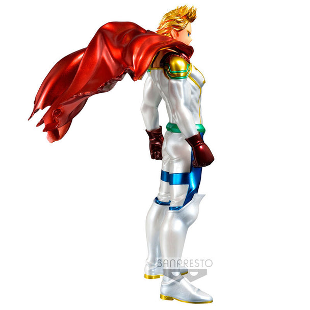 Profil latéral de la figurine Lemillion montrant la posture dynamique et les expressions du visage