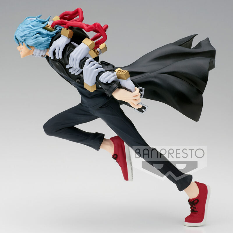 Vue latérale de la figurine Tomura Shigaraki Vol.4 montrant les détails de la peinture BANPRESTO