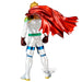 Gros plan sur les détails de la tenue et des accessoires de la figurine Lemillion BANPRESTO