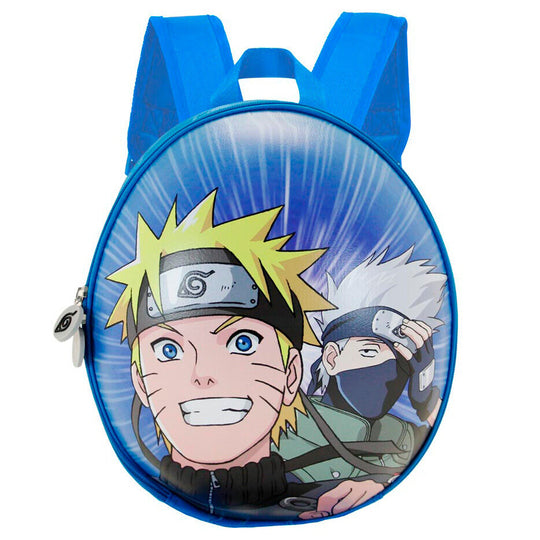 Zoom sur le détail du motif Naruto Clan Eggy imprimé sur le sac à dos de 28cm