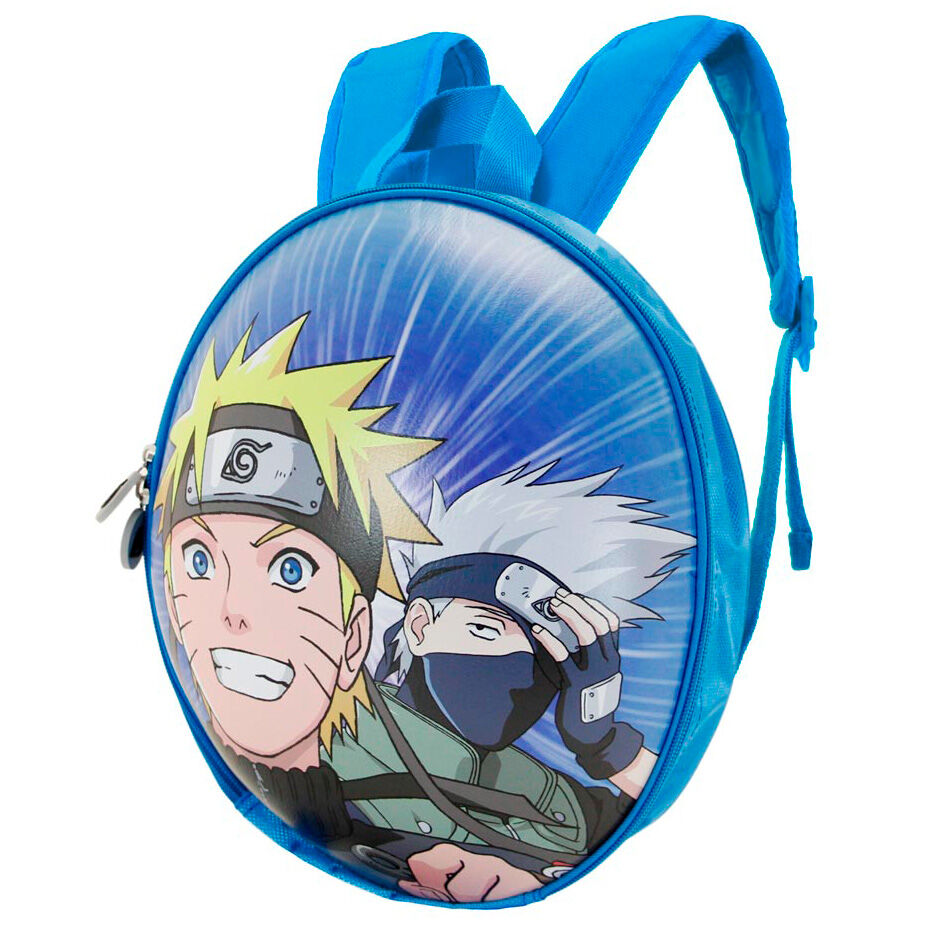 Vue latérale du sac à dos Naruto Clan Eggy avec bretelles rembourrées confortables