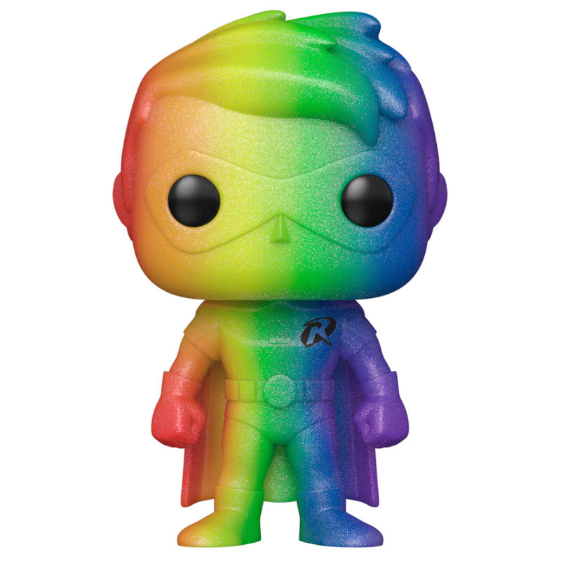 Vue arrière de la figurine Funko POP Robin DC Comics mettant en avant les détails du manteau