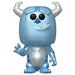 Packaging de la figurine Funko POP Sulley Metallic Monster INC avec fenêtre transparente et logo Disney Funko