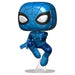 Vue latérale de la figurine Funko POP Spiderman Marvel avec boîte transparente pour collection