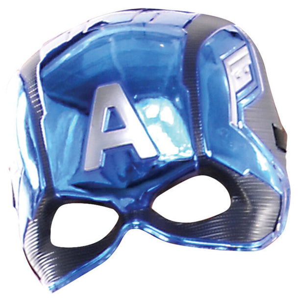 Masque enfant Captain America Avengers Marvel de la marque RUBIES, vue de face avec détails colorés et design fidèle au personnage.