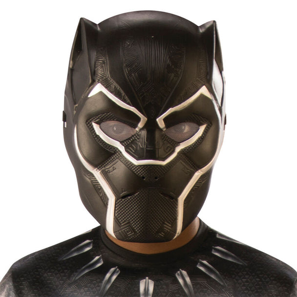 Masque enfant Black Panther Avengers Marvel de la marque RUBIES, vue de face avec détails précis du personnage