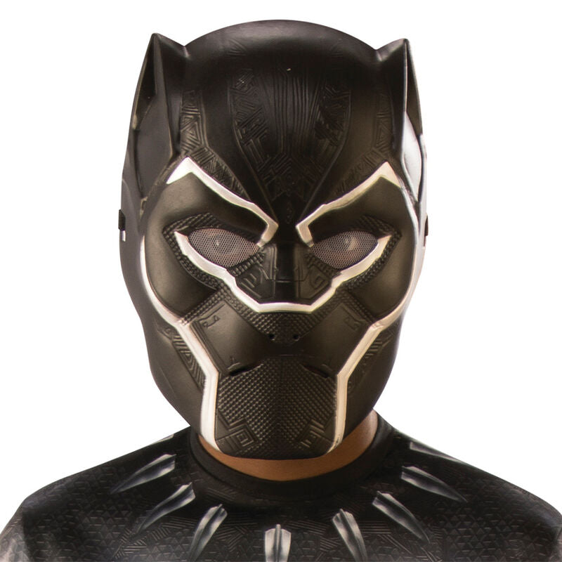 Masque enfant Black Panther Avengers Marvel de la marque RUBIES, vue de face avec détails précis du personnage