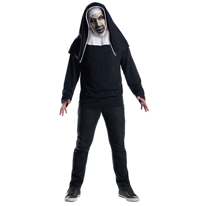 Masque adulte La Nonne signé RUBIES, visage effrayant et réaliste pour déguisement Halloween.