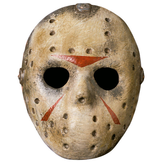 Masque adulte Jason Voorhees de Vendredi 13 par RUBIES, vue de face avec détails réalistes et finition soignée.