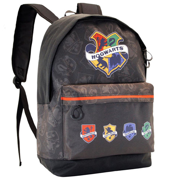 Détail des bretelles ajustables et rembourrées du sac à dos Harry Potter College pour un confort optimal