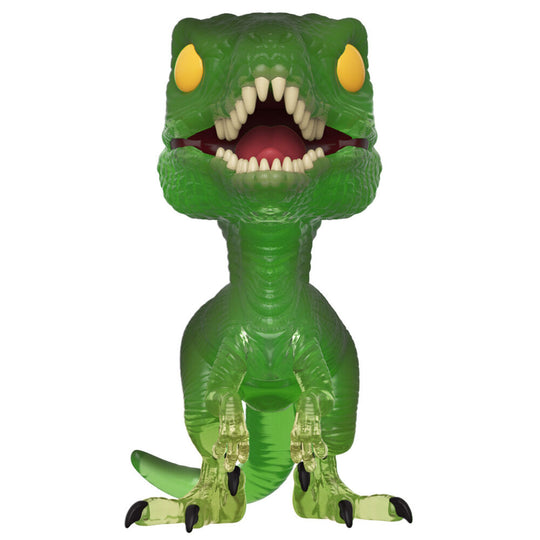 Set complet Jurassic Park Velociraptor avec T-shirt et figurine Funko POP présenté sur fond blanc