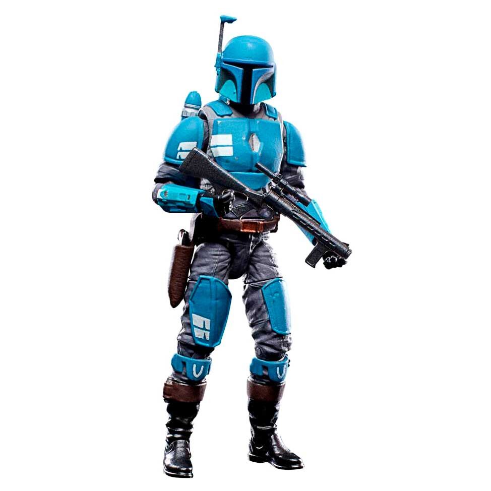 Figurine articulée Death Watch The Mandalorian de 9,5 cm vue de face avec casque détaillé