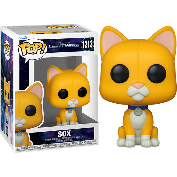 Figurine Funko POP Lightyear Sox en vinyle de 9 cm dans sa boîte à fenêtre officielle Disney Pixar