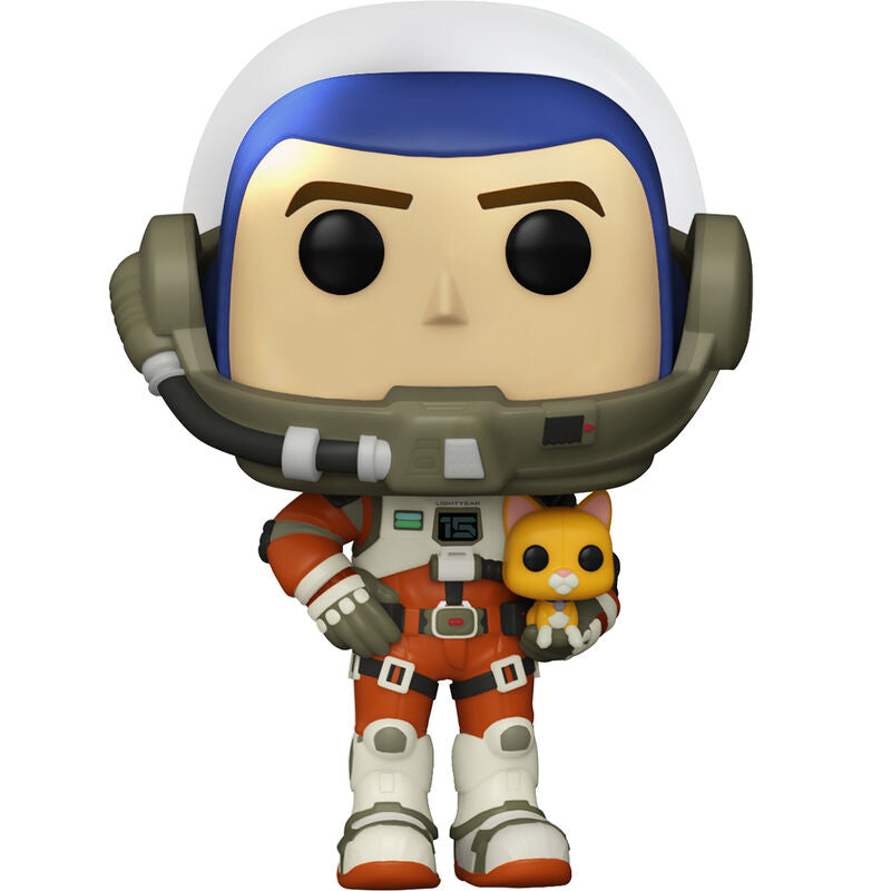 Vue rapprochée de la figurine Buzz Lightyear XL-15 Funko POP avec détails colorés